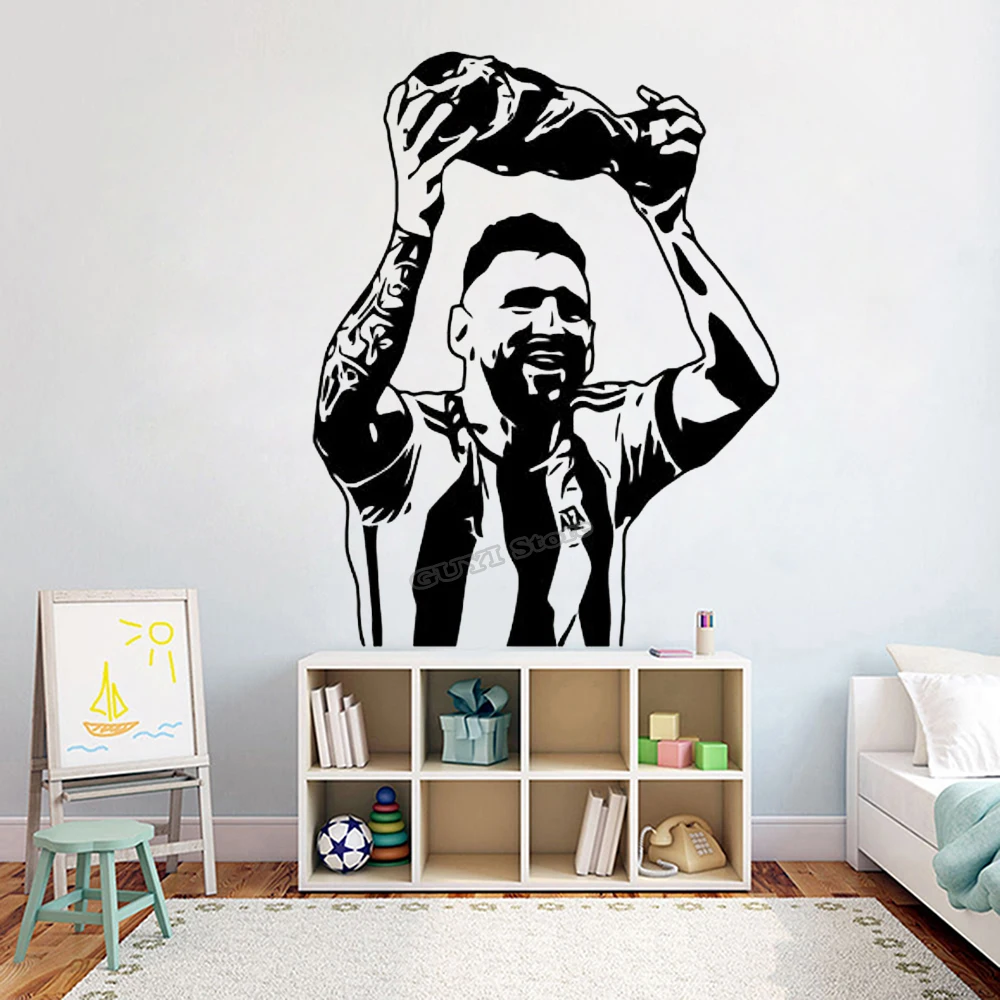 Sports Equipment Poster - Messi adesivo de parede decalque de