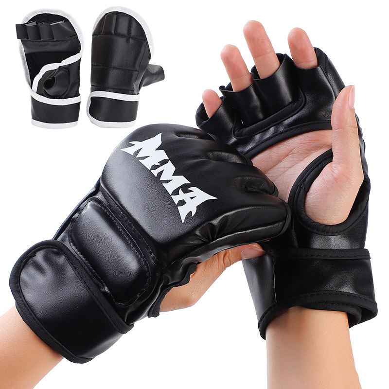Boxing Glove Set - Luvas de Boxe Meio-Dedo MMA em