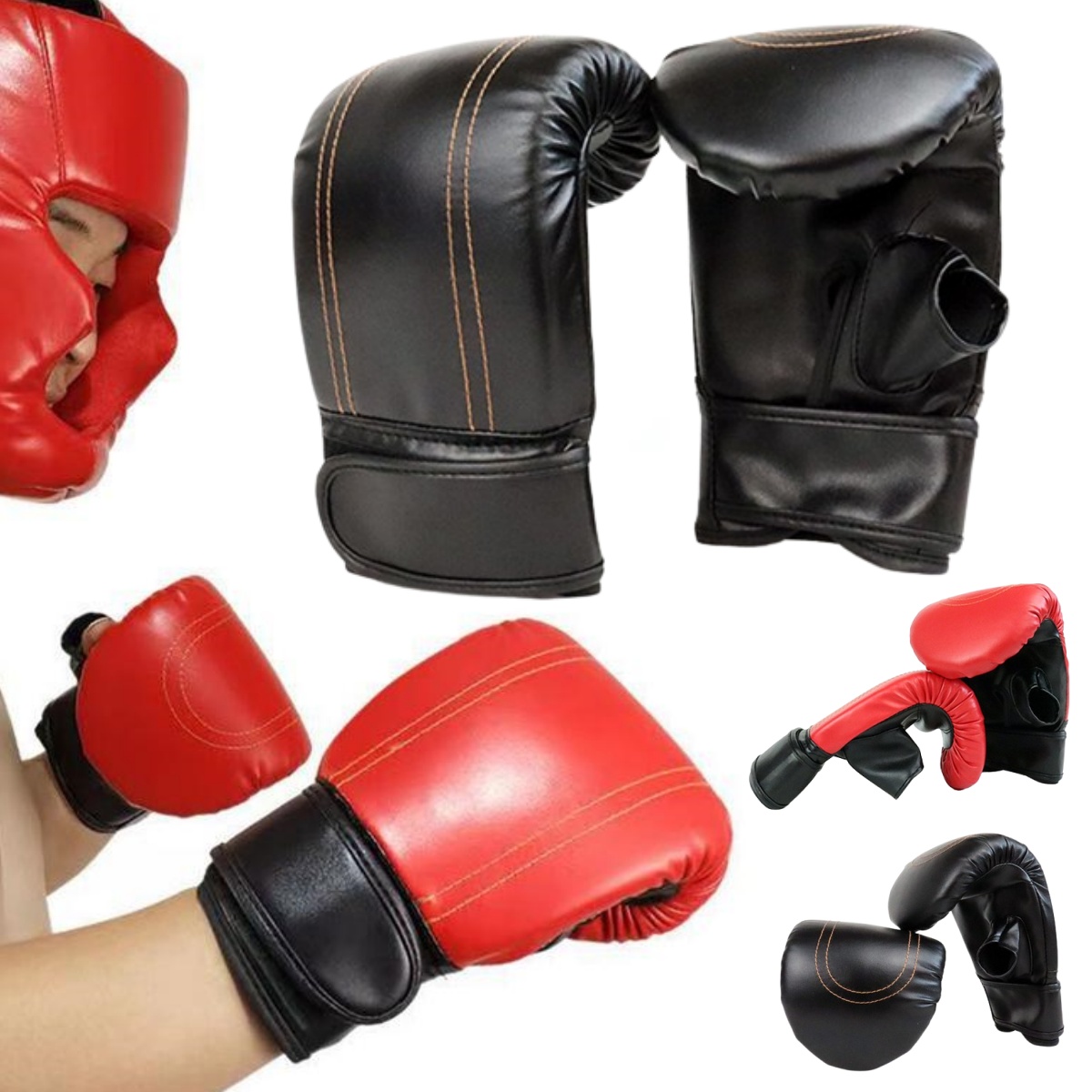 Luvas De Boxe De Couro PU para - Boxing Glove Set avaliação e preço