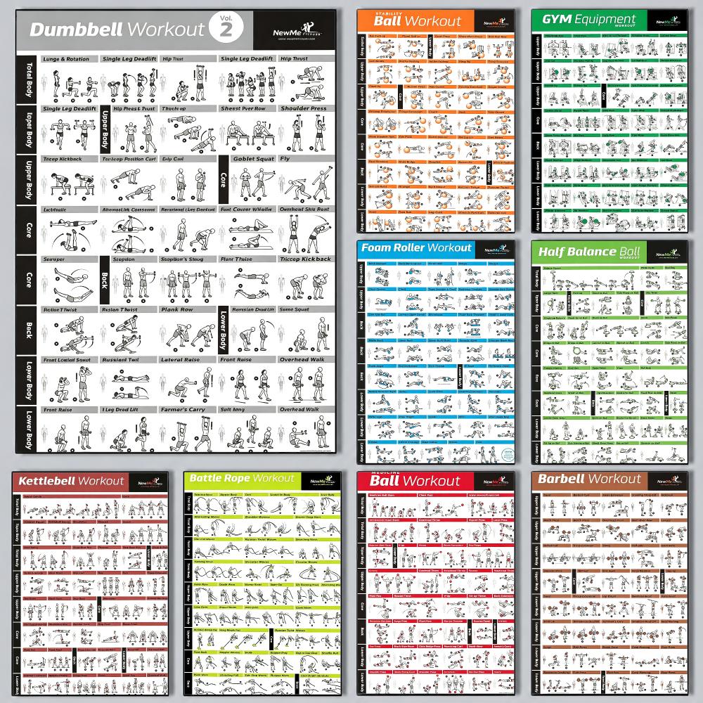 Pôster de treinamento de Pilat - Sports Equipment Poster avaliação e preço