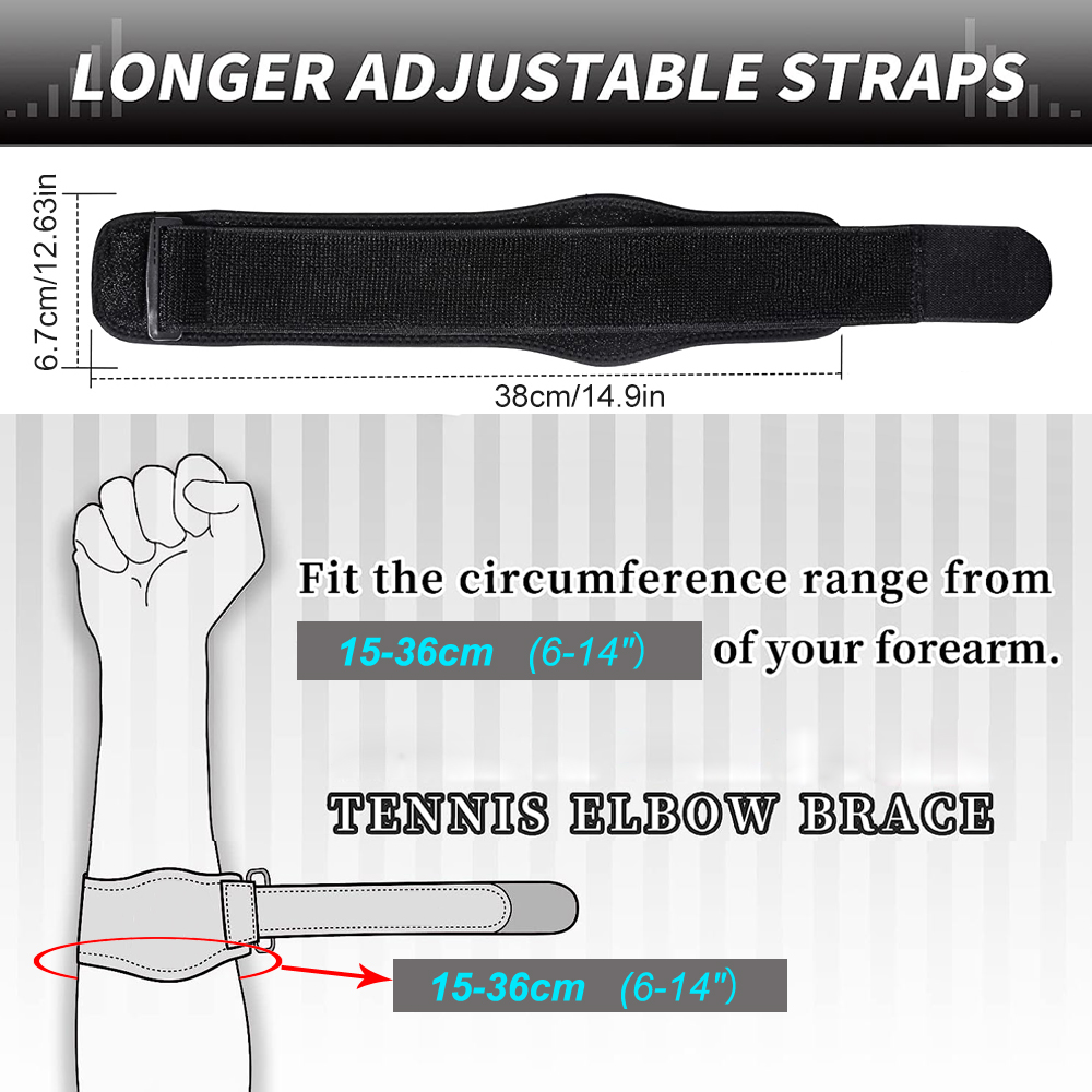 1 peça cintas de cotovelo de t - Tennis Elbow Brace avaliação e preço