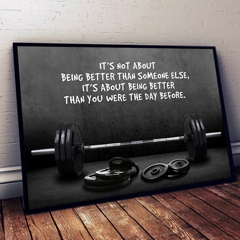 Citação motivacional moderna a - Sports Equipment Poster avaliação e preço