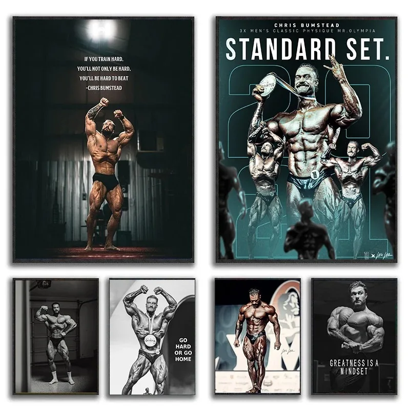 Pintura em tela chris bumstead - Sports Equipment Poster avaliação e preço