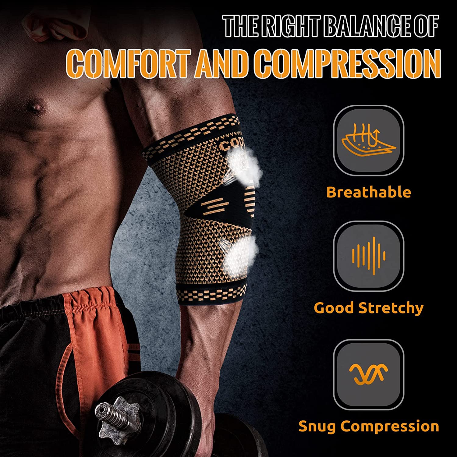 Manga de compressão de cotovel - Tennis Elbow Brace avaliação e preço