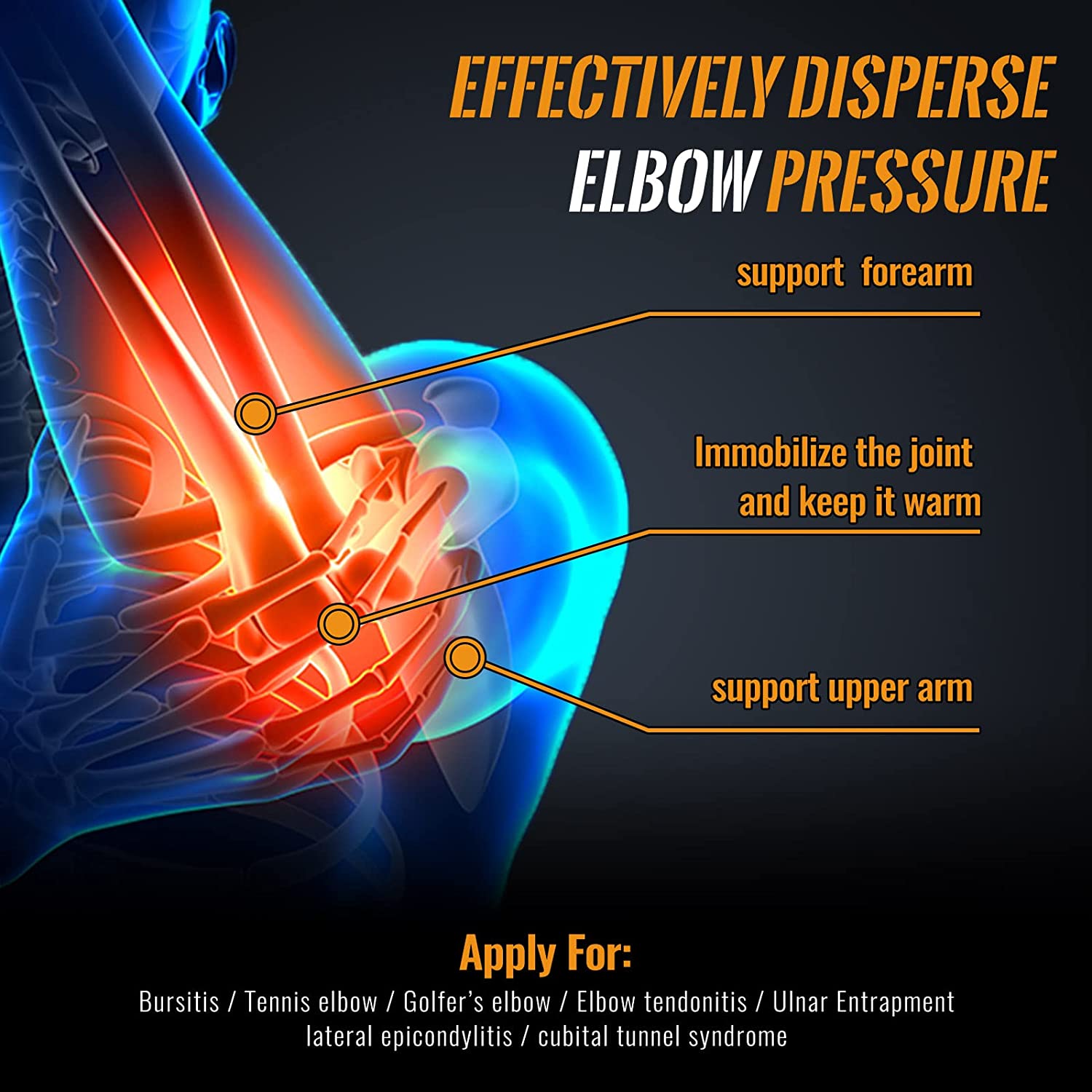 Manga de compressão de cotovel - Tennis Elbow Brace avaliação e preço
